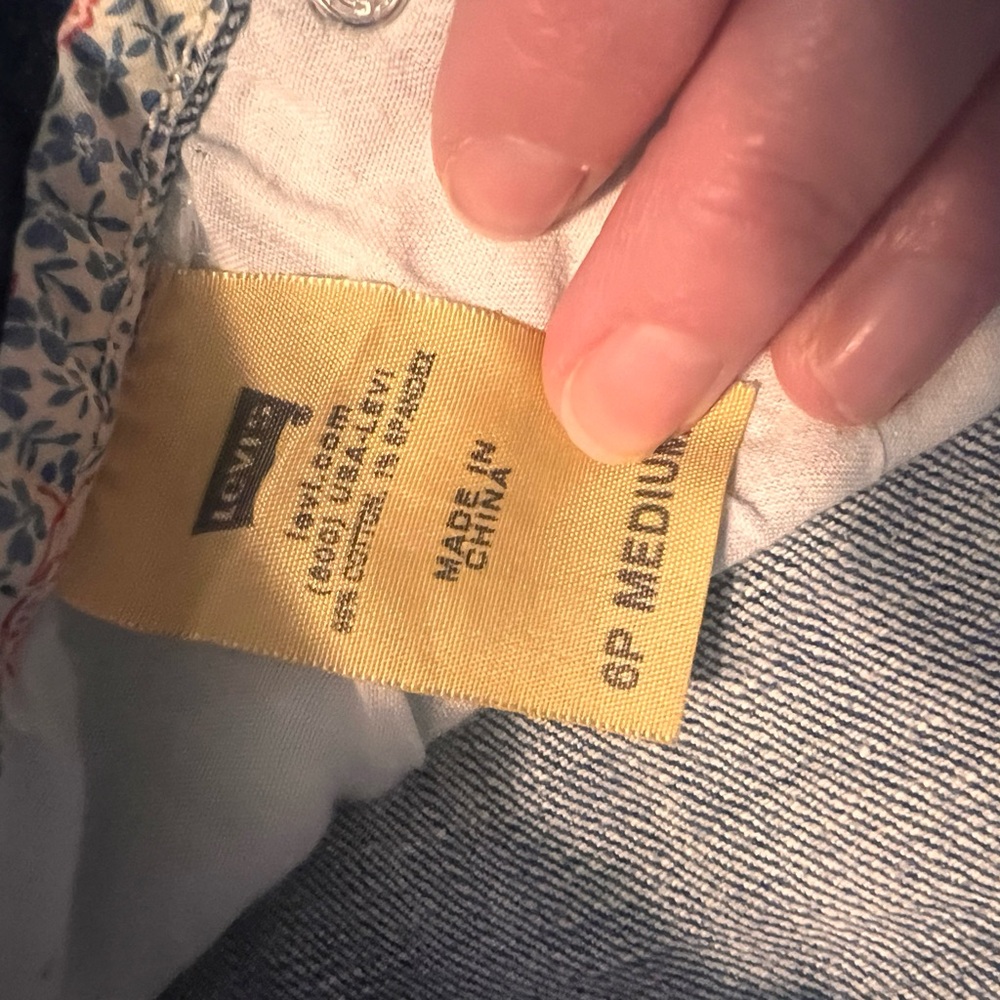 Levi's Blue Denim Low Skinny Jeans 6P